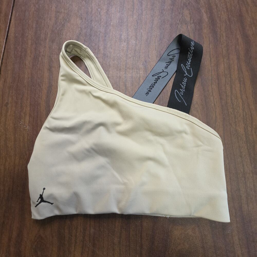 Women's Nike Dri-Fit Jordan Beige and Black Sports Bra Size XS